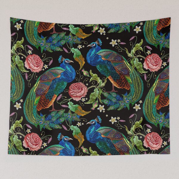 Item preview, Peacocks and flowers designed and sold by matrioshka.