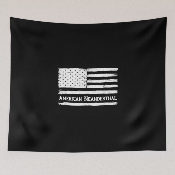 Item preview, American Neanderthal Flag for Proud Neanderthals designed and sold by birdmorrison.