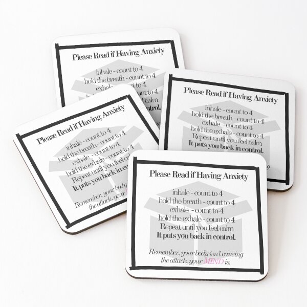 Item preview, Anxiety Attack Support - Box Breathing Helps designed and sold by IAmWomanstore.