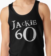 Jackie 60 Classic White Logo auf schwarzem Zahnrad Tanktop für Männer