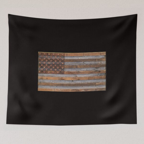 Item preview, Rustic Barnwood American Flag designed and sold by bigindian77.