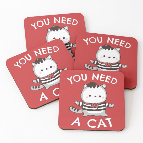 Item preview, You Need A Cat - Mime Cat designed and sold by Masayakana.