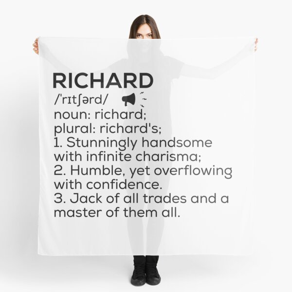 Vista previa del artículo con la obra «Definición de Richard», diseñado y vendido por Teelogic.