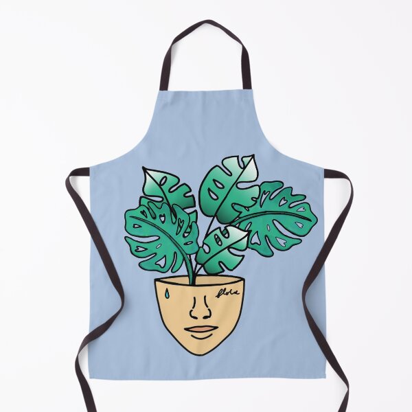 Item preview, PlantLover, Monstera Plant Person With Face Tattoos, Blue designed and sold by 10pmCreations.