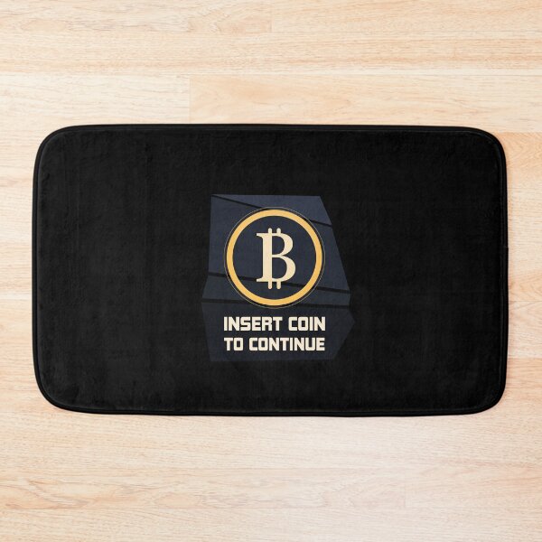 Item preview, Bitcoin Insert Coin to Continue Crypto Arcade Gamer  designed and sold by yellowpomelo.