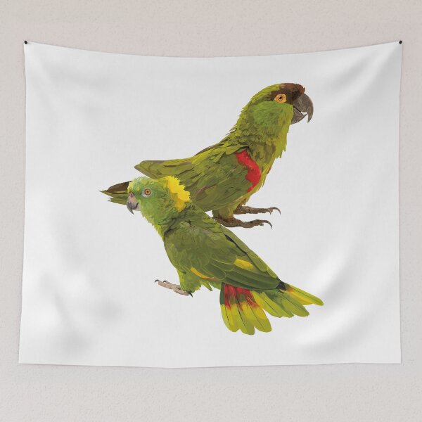 Item preview, Parakeet and parrot designed and sold by obscurite.