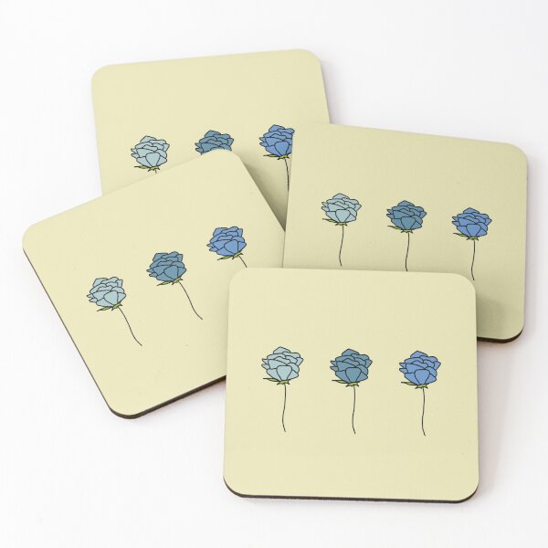 Item preview, Set of three flowers - blue(ish) designed and sold by asterea-.