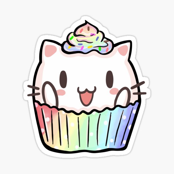 Item preview, Rainbow Cupcake Cat designed and sold by HuggyandKiss.