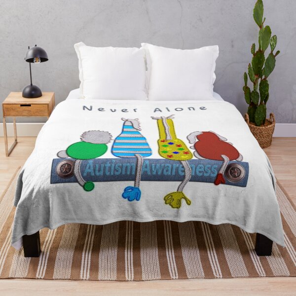 Item preview, Concienciación sobre el autismo nunca solo con gráficos de rompecabezas designed and sold by SonrisaBeach.