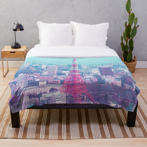 Artikelvorschau, Tokyo Tower Citypop Ästhetik Pink und Blau 90er Vaporwave Fotografie y2k entworfen und verkauft von TokyoLuv.