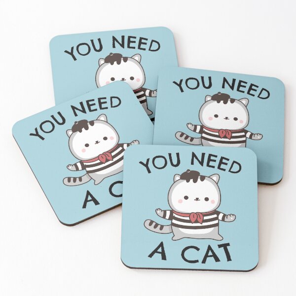 Item preview, You Need A Cat - Mime Cat designed and sold by Masayakana.