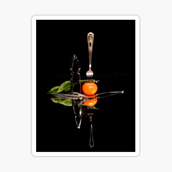 Item preview, Orange and fork designed and sold by Pickleisgreen.