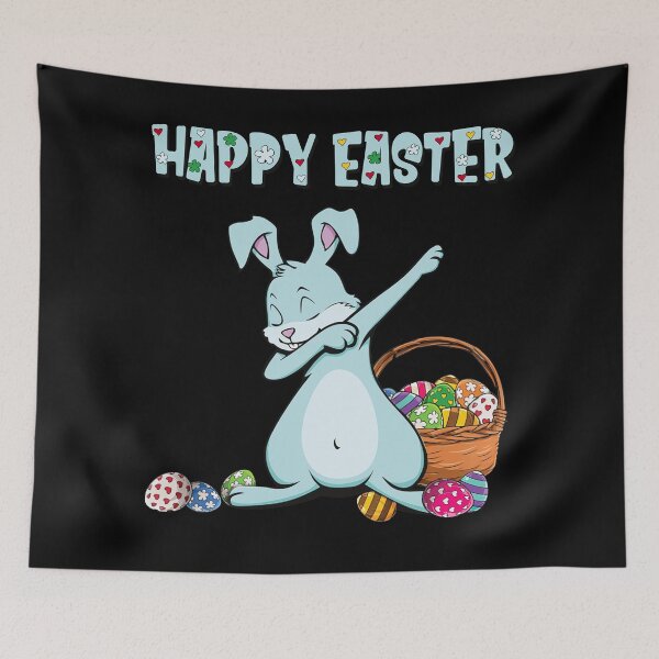 Artikelvorschau, Vintage Retro Tupfen Kaninchen Ostertag Eier Frohe Ostern entworfen und verkauft von trathai1012.