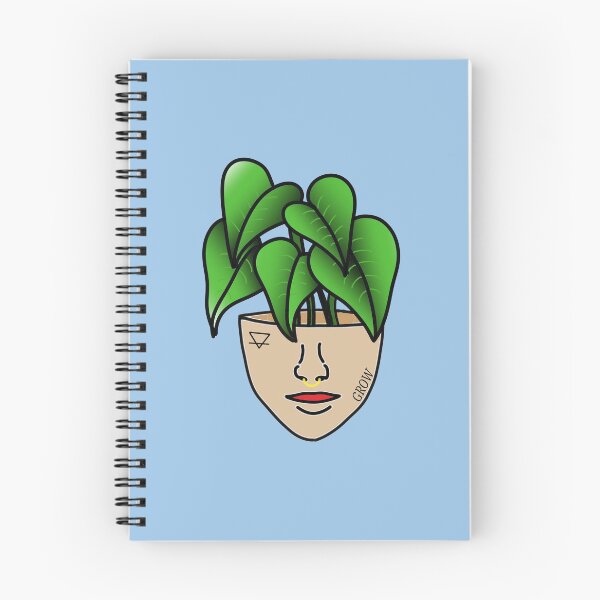 Item preview, PlantLover, Lace Leaf Plant Person With Face Tattoos, Blue designed and sold by 10pmCreations.