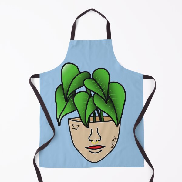 Item preview, PlantLover, Lace Leaf Plant Person With Face Tattoos, Blue designed and sold by 10pmCreations.