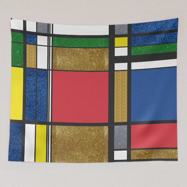 Item preview, Mondrian Style Pattern Design Reinvented designed and sold by vortexatelier.