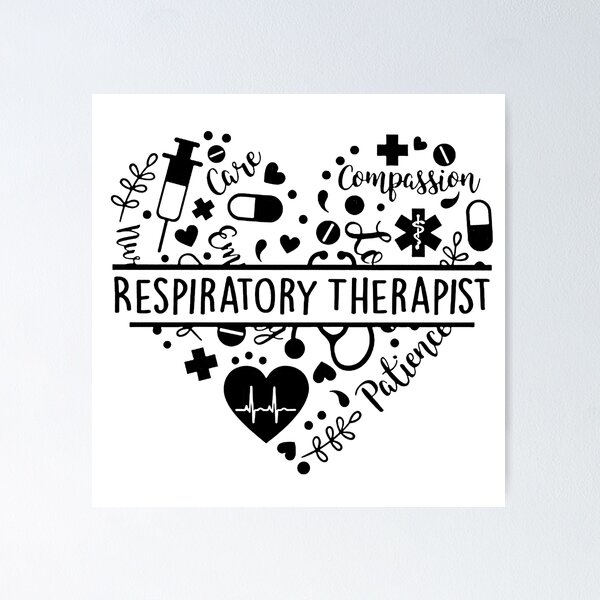 Respiratory Therapist Pastel Funky Retro Script Design Poster for Sale by  mysticblvd