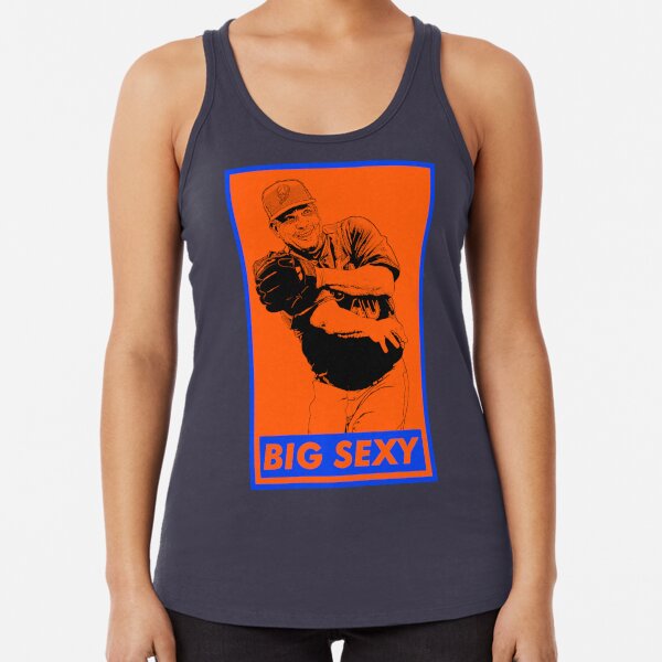 Men's New York Mets Jacob deGrom Heathered Gray Big & Tall Muscle Tank Top