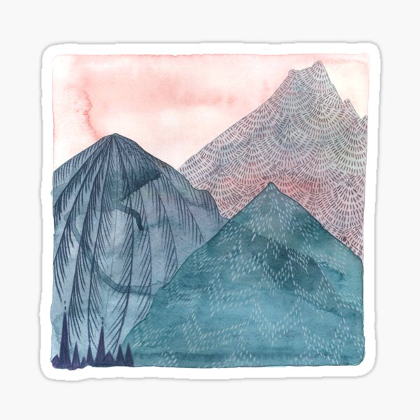 O'er The Wild Mountains - Portrait  Sticker
