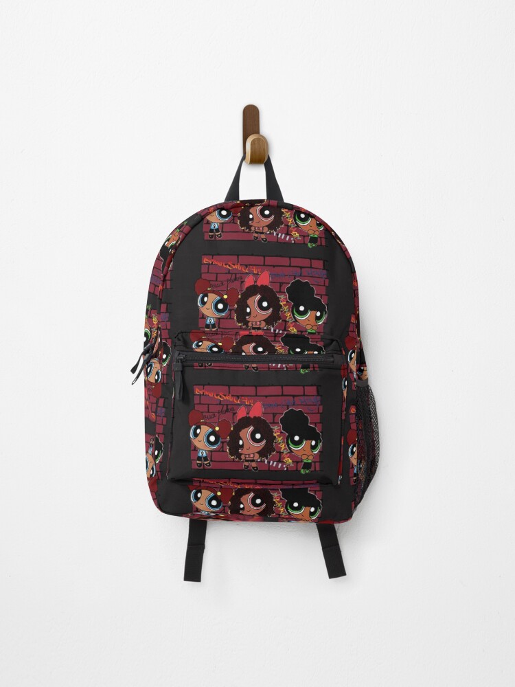 Afro puff backpack on sale