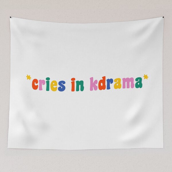 Item preview, cries in kdrama designed and sold by thetypo.
