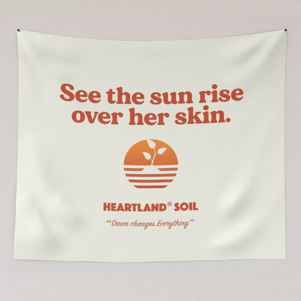 Item preview, Vintage Heartland© Soil 1988 "See The Sun Rise Over Her Skin" Ad Campaign designed and sold by BabyfaceDesign.
