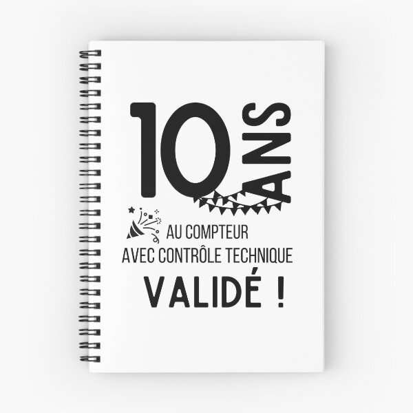 Item preview, 10 years on the clock with validated technical control humor gift for birthday designed and sold by TeeJfm.