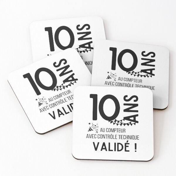 Item preview, 10 years on the clock with validated technical control humor gift for birthday designed and sold by TeeJfm.
