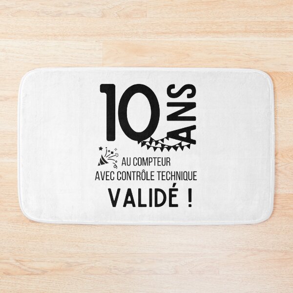 Item preview, 10 years on the clock with validated technical control humor gift for birthday designed and sold by TeeJfm.