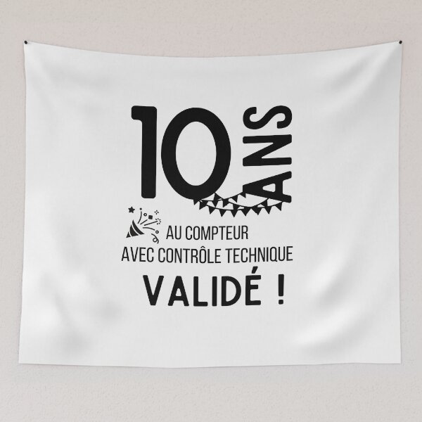 Item preview, 10 years on the clock with validated technical control humor gift for birthday designed and sold by TeeJfm.