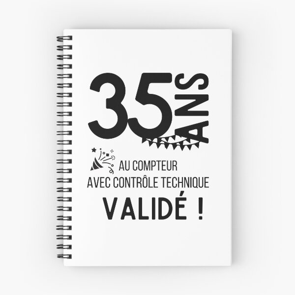 Item preview, 35 years old on the clock with validated technical control humor gift for birthday designed and sold by TeeJfm.