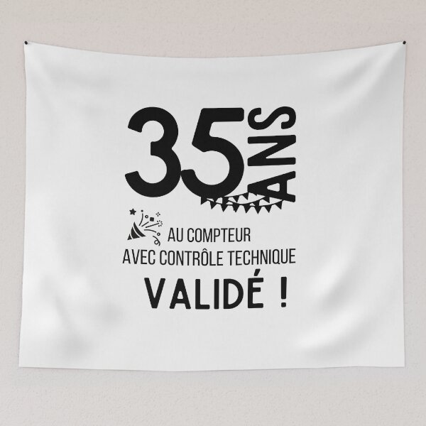 Item preview, 35 years old on the clock with validated technical control humor gift for birthday designed and sold by TeeJfm.