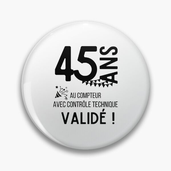 Item preview, 45 years on the clock with validated technical control humor gift for birthday designed and sold by TeeJfm.