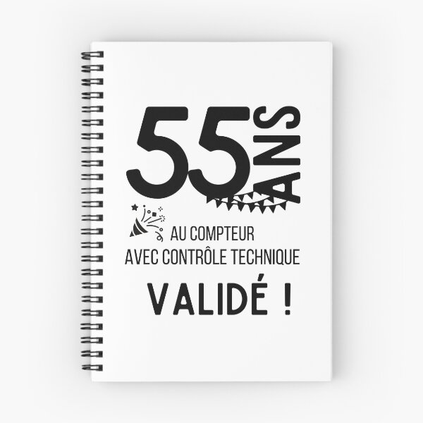 Item preview, 55 years old on the clock with validated technical control humor gift for birthday designed and sold by TeeJfm.