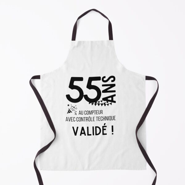 Item preview, 55 years old on the clock with validated technical control humor gift for birthday designed and sold by TeeJfm.