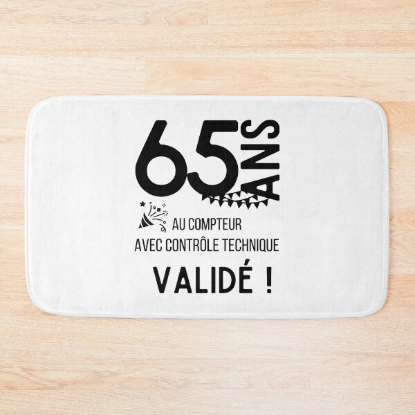 Item preview, 65 years old on the clock with validated technical control humor gift for birthday designed and sold by TeeJfm.