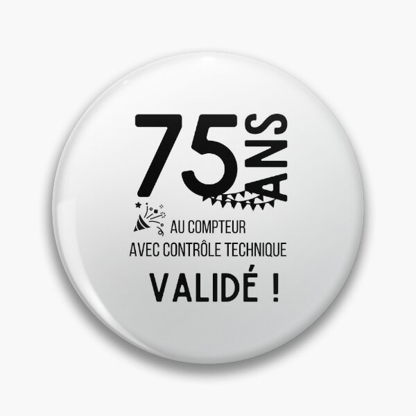 Item preview, 75 years on the clock with validated technical control humor gift for anniversary designed and sold by TeeJfm.