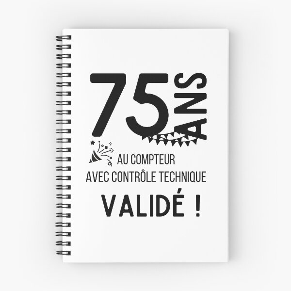 Item preview, 75 years on the clock with validated technical control humor gift for anniversary designed and sold by TeeJfm.