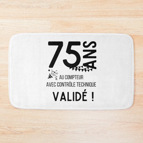 Item preview, 75 years on the clock with validated technical control humor gift for anniversary designed and sold by TeeJfm.
