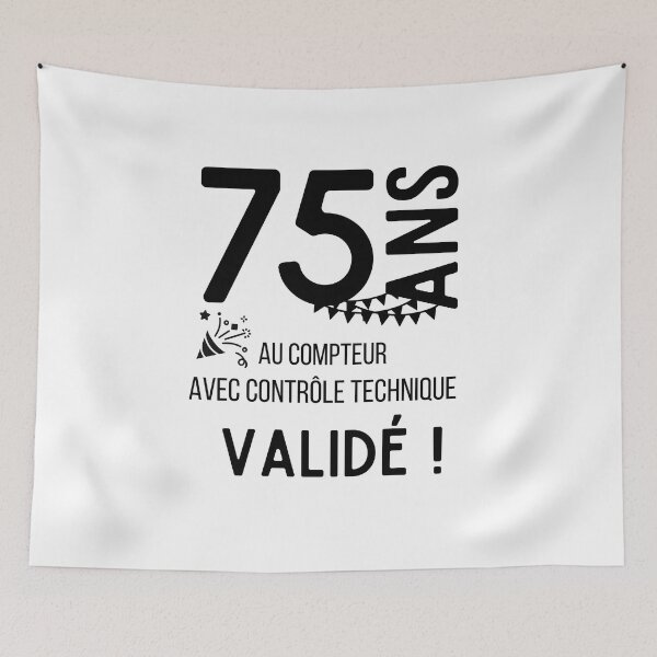 Item preview, 75 years on the clock with validated technical control humor gift for anniversary designed and sold by TeeJfm.
