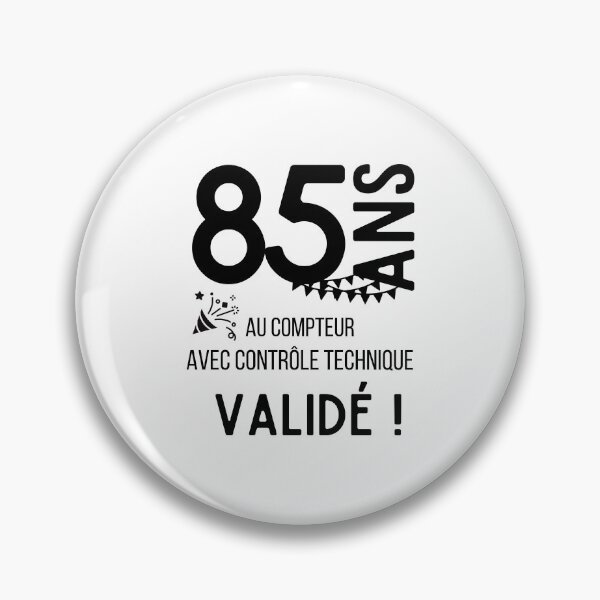 Item preview, 85 years old on the clock with validated technical control humor gift for birthday designed and sold by TeeJfm.