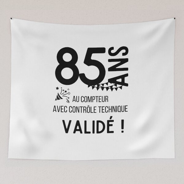 Item preview, 85 years old on the clock with validated technical control humor gift for birthday designed and sold by TeeJfm.