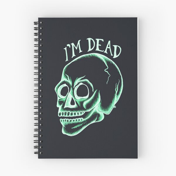 Item preview, Glowing Retro Skull - I'm Dead designed and sold by The White Bat.