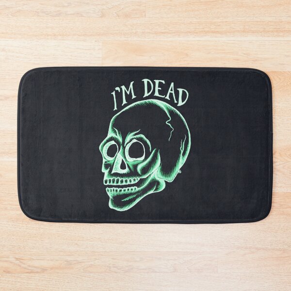 Item preview, Glowing Retro Skull - I'm Dead designed and sold by The White Bat.