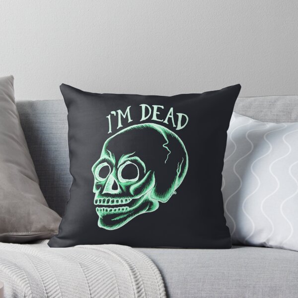 Item preview, Glowing Retro Skull - I'm Dead designed and sold by The White Bat.