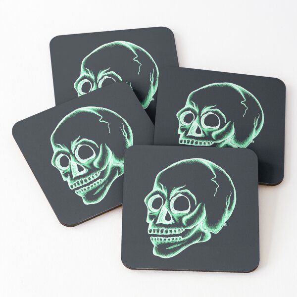 Item preview, Glowing Retro Skull designed and sold by The White Bat.