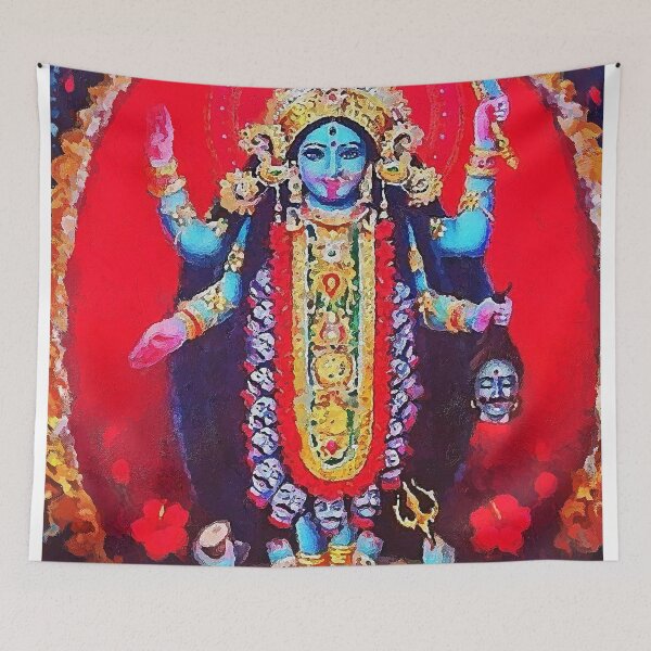 Artikelvorschau, maa kali malerei | Kali die Göttin Kala Shakti oder die Kraft der Zeitmalerei entworfen und verkauft von KARTICK DUTTA.