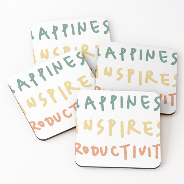 Item preview, Happiness inspires productivity designed and sold by daphnejourney.