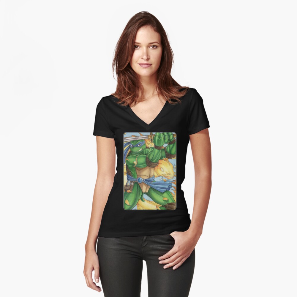 Item preview, Fitted V-Neck T-Shirt designed and sold by cybercat.