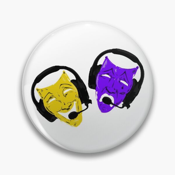 Item preview, Theatre Faces - Yellow, Purple designed and sold by KiannasMind.